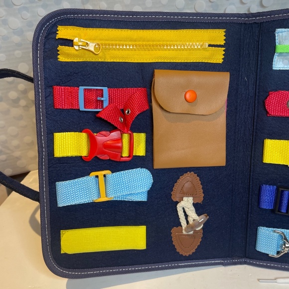 Toddler Portable Activity 😊Busy Board - Picture 3 of 5